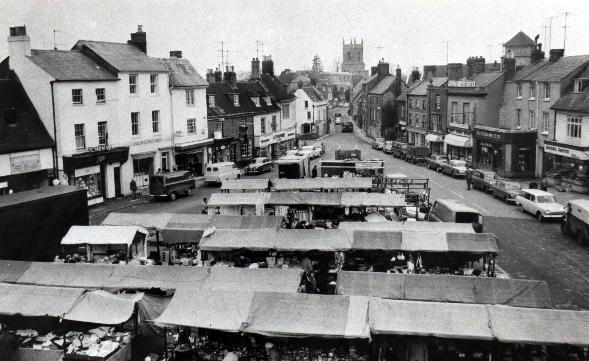 The market in Market Square, 1962.