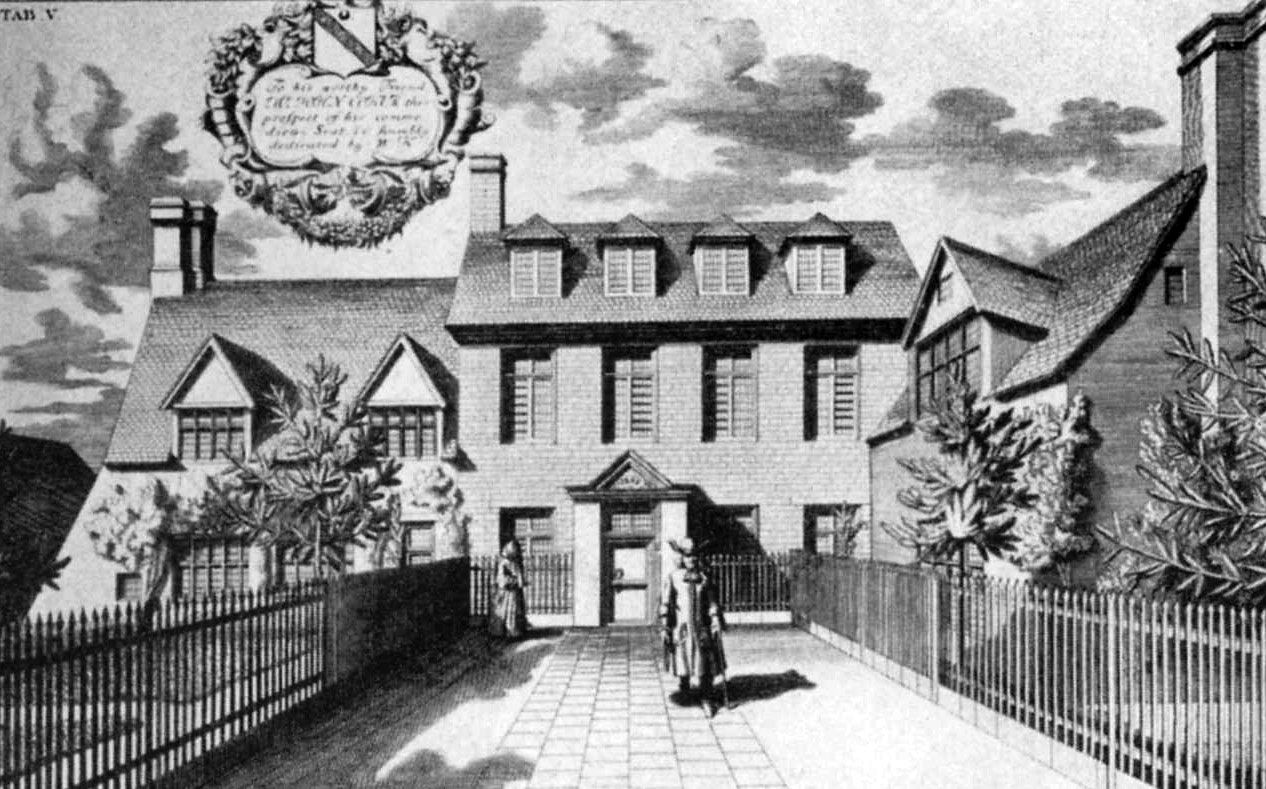 Bicester Hall, pictured in the 1690s.